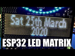 SDG #146 Driving an LED Matrix with the ESP32 and using OpenWeatherMap