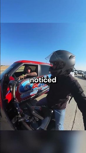 Kind Biker Helps Car Driver
