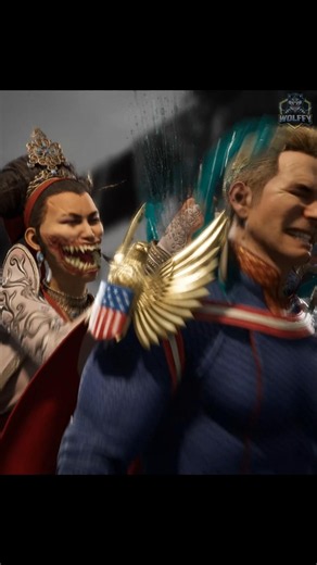 Mileena Fatality On Homelander #1 #shorts #mk1 #gaming