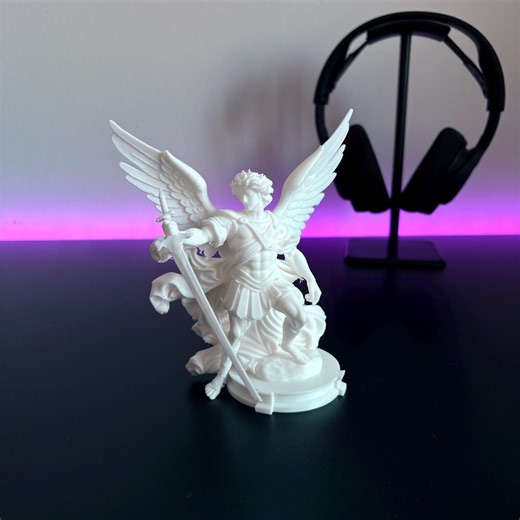 Saint Michael Archangel Statue – 3D Printed Christian Decor, Angel Figurine - Etsy