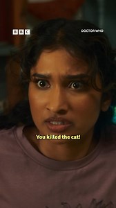 227K views · 1K reactions | What do you mean the cat's irrelevant?  #DoctorWho #SeasonTwo #VaradaSethu #Cats #Robots #TheRobotRevolution Belinda Chandra-bots break into Belinda's home to take her back to their planet in Season 2, Episode 1 of Doctor Who. | BBC | Facebook