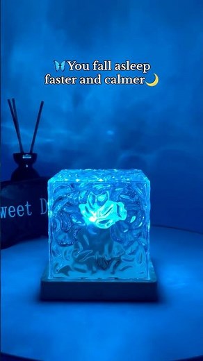 Ocean Wave Projector Lamp 🌊 Water Ripple Night Light for Bedroom