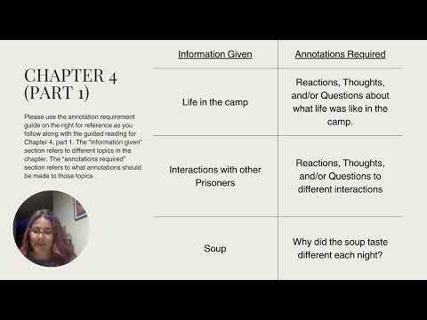 Night by Elie Wiesel Chapter 4 Guided Reading