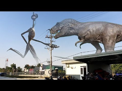 Khung log bao chua - khủng long bạo chúa đại chiến quỷ đầu loa | tyrant dinosaur vs siren head