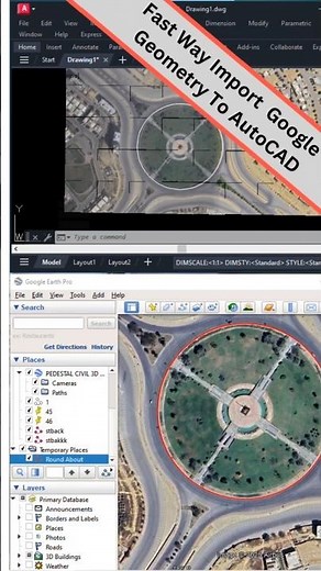 Import Google Earth Geometry to AutoCAD in Seconds! #AutoCADTips #GoogleEarth #LISP