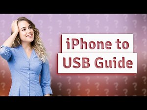 What is the easiest way to transfer photos from iPhone to USB?