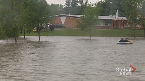 10K views · 70 reactions | WATCH: Regina drivers experienced flooded roads all over the city on Friday. Multiple underpasses and intersections were underwater and drivers were encouraged to avoid certain streets. READ MORE: https://globalnews.ca/news/7941741/regina-roads-becoming-increasingly-treacherous-with-torrential-downpour/ | Global Regina | Facebook