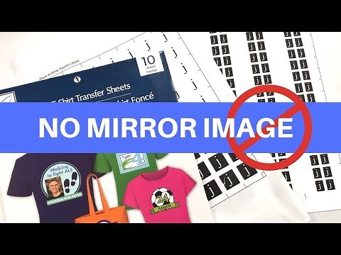 How to Use Heat Transfer Paper | NO MIRROR IMAGE NEEDED