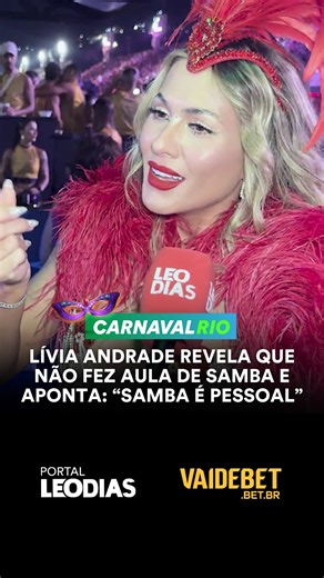 Lívia Andrade está de volta ao Carnaval depois de anos longe da folia, como musa do Acadêmicos do Salgueiro. A famosa conversou com a repórter do portal LeoDias, Katharine Alves, neste domingo (15/2) e revelou que não realizou aula de samba e nenhum outro tipo de preparação para a avenida: “Não tive tempo”, apontou. A musa explicou ainda que acredita que o samba seja algo muito “pessoal e particular” e que as aulas podem acabar “padronizando”. VEJA! | Leo Dias