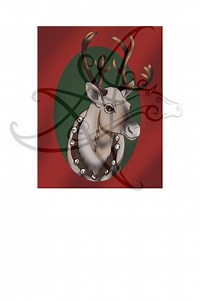 Digital Christmas Reindeer Printable - Etsy