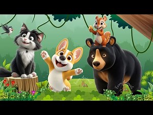 Lovely Animal Sounds: Puppy, Bear, Cat, Bird, Squirrel, Spider | ANIMAL (BGM)