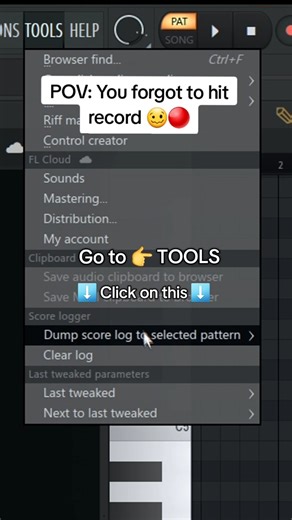 🥴 Recover Played Notes | Dumb Score Log FL Studio tutorial #producer #flstudio #producertips