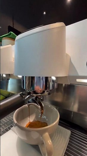 Coffee making process ☕ Grinding fresh beans, brewing with care, and serving the perfect cup.