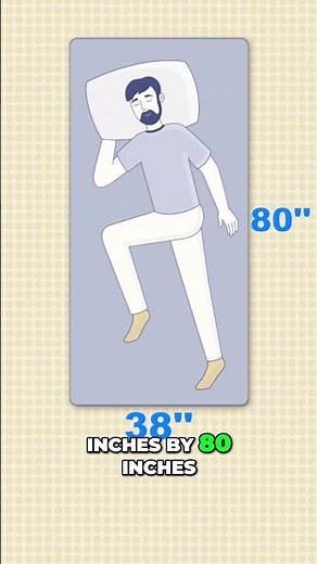 Twin vs Twin XL - Bed Sizes Explained Simply! #shorts #mattress
