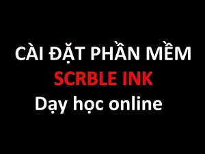 Instructions for installing Scrble Ink software to write and draw on PDF images effectively in on...