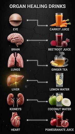Top Natural Drinks to Support Your Vital Organs! 🥤✨