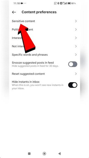 🔥How to Block Sensitive Content on Instagram 2026 || Turn Off Sensitive Content on Instagram #shorts