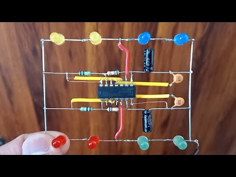 [New] Dual Timer LED Flasher Circuit. |556 IC|...