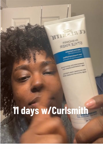 I honestly think my hair is gonna last the whole month 🤭comment other @Curlsmith products I should try !! #washngo #type4hair #coils #naturalhair #fyp