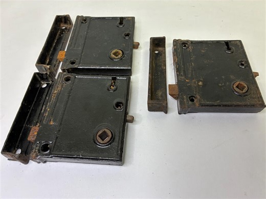 3 Antique Door Locks With Catch Plates | Rim Lock | Historic House Hardware - Etsy
