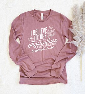 Agriculture Long Sleeve Shirt, Future of Farming Tee, 12468 - Etsy