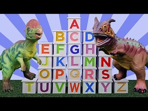 ABC Learn English Alphabet with Dino Toys and Surprise boxes | Learning Alphabets in a funny way.