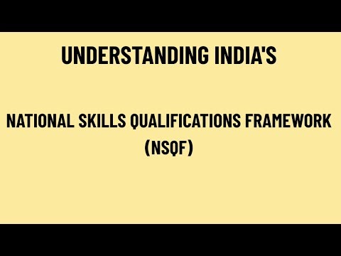 Understanding India's National Skills Qualifications Framework( NSQF)