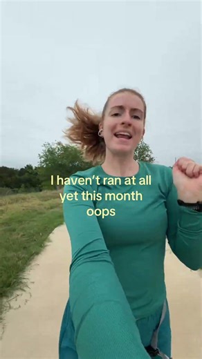 Run humor oops haven’t been running or consistent