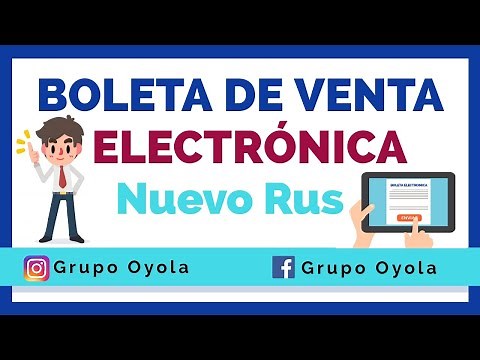 NUEVO RUS - EMISIÓN DE BOLETA ELECTRÓNICA PERU 2020