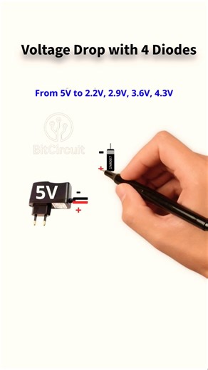 1N4007 se multi voltage output.#viral #shorts #bitcircuit06 #electrician