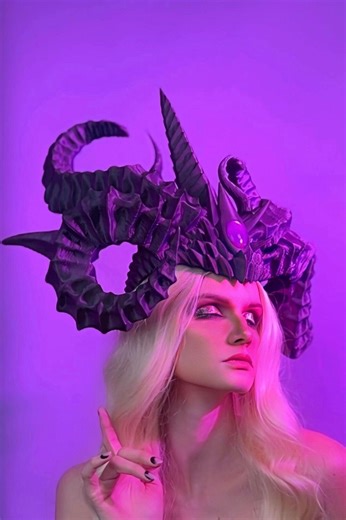 Horned Crown STL File for 3D Printing / Cosplay Costume Wearable Full Scale Prop - Etsy