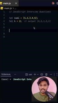 🔥 Array Rotation in 30 seconds! | JavaScript Interview Question