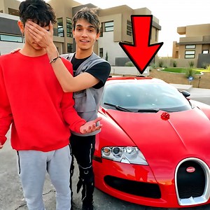 Surpising My Twin Brother With A BUGATTI! ❤️ Lucas and Marcus | Dobre Brothers