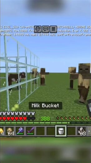 How to remove the hunger effect in Minecraft 🥓🍗 #minecraft #shorts