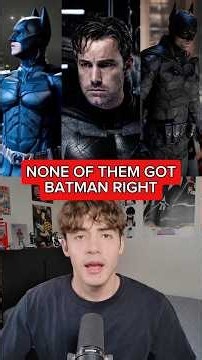 We've NEVER Gotten A Comic Accurate Batman #dc #dcu #batman