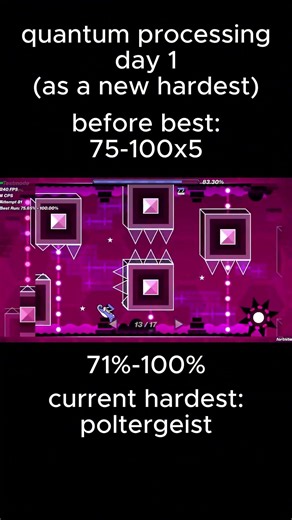 Quantum Processing (DAY 1) #geometrydash #gd #games #gameplay #gaming #extremedemon #robtop