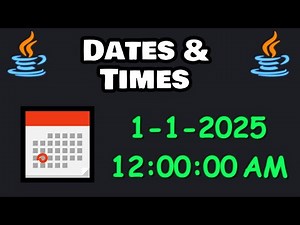 Learn DATES & TIMES with Java in 8 minutes! 📆