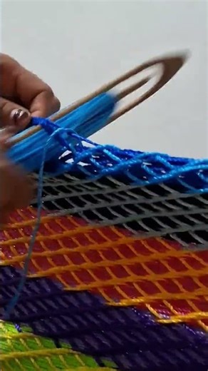 Hamaca de tejido panal #hamaca #diy #tejedoras