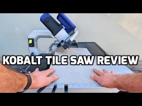 Kobalt 10" Tile Saw by Lowe's Review