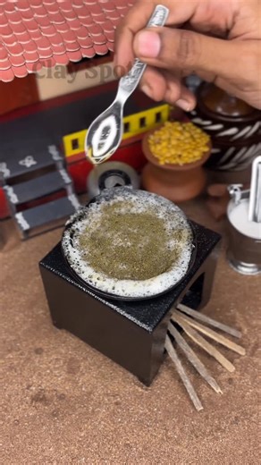 RK ENTERPRISES ®️ Clay Spot on Instagram: "Mini Mint Dosa🍥🥳..DM to Order📲9791949431 #mini #miniature #doll #dolls #dollhouse"