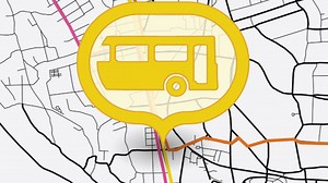 First Bus Map of Dhaka