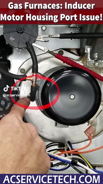 Dealing with a pressure switch error code on an 80% efficient gas furnace? Then make sure to clean out the inducer motor housing’s metal port! This little port can clog easily due to corrosion, so make sure you are aware of this. Make sure to clean it out on service calls and during preventative maintenance! . . . #furnace #hvac #hvacinstallation #hvacinstall #hvaclife #hvactech #hvaccontractor #hvacservice #hvacr #hvactechnician #hvacrepair #hvactraining #hvacmaintenance #hvaccourse #hvacschool