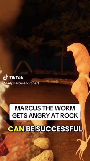 Marcus the Worm Confronts the Rock in VRChat