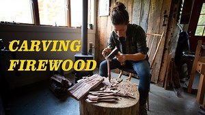 Carving a Spoon from Firewood // Woodworking