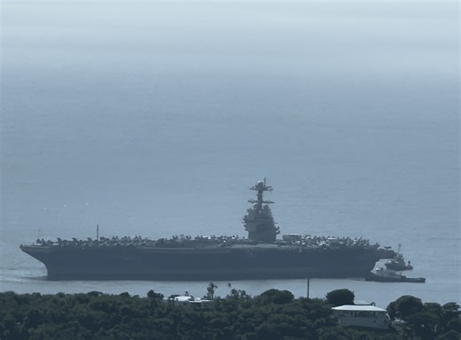USS Gerald R. Ford Arrives on St. Thomas