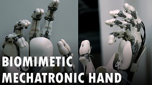 3D printed biomimetic bionic hand presentation