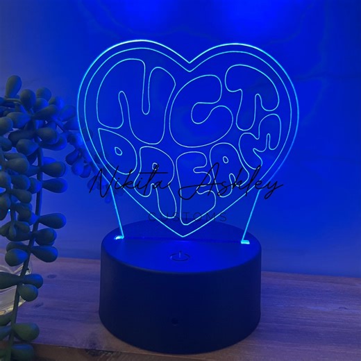 NCT Dream Heart LED Desk Lamp, K-pop Merch - Etsy