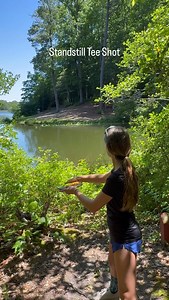 Standstill builds real power by forcing you to use your hips and timing instead of just your arm. Start balanced with your weight on your back foot, rotate hips then shoulders, and pull the disc straight across your chest. Finish smooth and balanced facing the target. #discgolf #discgolfdaily #discgolftips #discgolfer #discgolfgirls | MJ Gager #146304