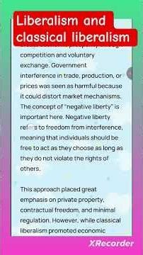 liberalism and classical lebrelisn