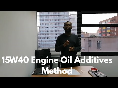 Engine Oil 15W40, oil Additives Method: Amount of the Thickener.